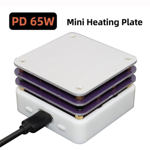 PD 65W  Digital Display Adjustable Constant Temperature Heating Table Type-C USB Soldering Heating Plate B 2