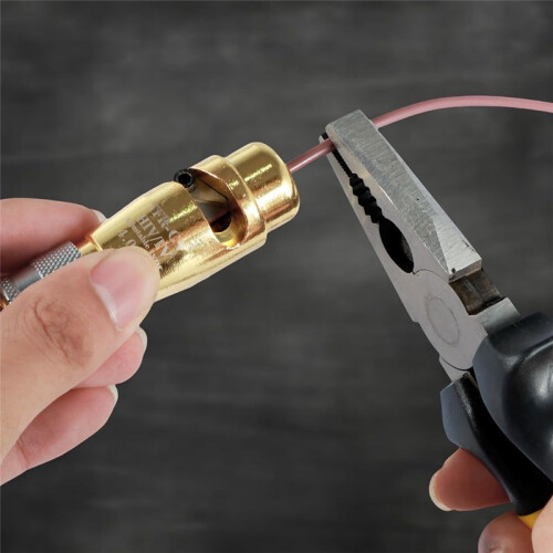 1PCS Wire Stripper, Cable Twisting Stripping Tool with Wrench, Wire Stripper Cutter Tool, (4) 2