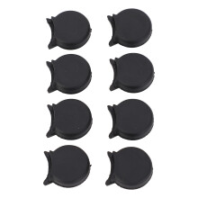 8 pièces de coussin rond en silicone noir pour repose-poser de pouce de clarinette - remplacement