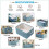 Foldable Storage Baskets Flax Dirty Clothes Storage Baskets Desktop Cosmetic Organize Box Rope Handle Organize Box 2