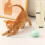 Interactive Toys Electric Intelligent Rolling  Toy Cats Pet Automatic Rotate Mouse Tail Kitten Teaser Stick 7