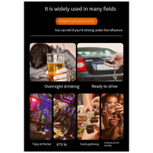 Alcohol Tester Air-Blown Drunk Driving Test Measurement Alcohol Test Instrument Household High-Precision with Voice