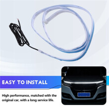 12V Car Start Scanning Daytime Running Lights Through Type Water Proof LED Decorative Lights Universal Accessories