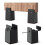 Elevadores de Cama,Blocos ElevaçãO de Mesa AjustáVeis 4 Polegadas com BraçAdeira de Parafuso 4 Unidades Elevadores de Cadeira para ServiçO Pesado 2