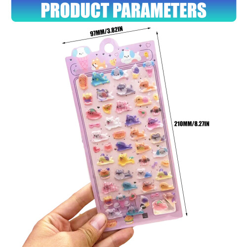 Puffier Sticker Cute Decorative Sticker for Scrapbooking 2
