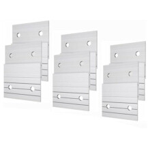 6 Paar Z-Clips, Französischer Bilderaufhänger, Aluminium, Französischer Bilderaufhänger, Bildaufhänger, Wandmontage, Spiegelaufhängung