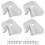 4 Pack Gutter Downspout Extensions Gutter Hinges Downspout Extension for Rectangle or Square Downspout 2