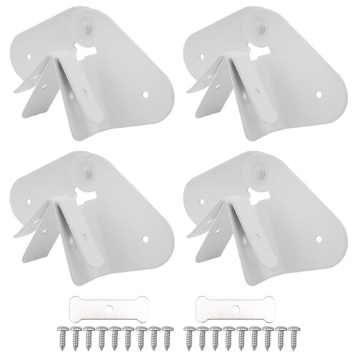 4 Pack Gutter Downspout Extensions Gutter Hinges Downspout Extension for Rectangle or Square Downspout 1