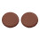 2PCS Round Bar Stool Cushion for 34-35cm Waterproof Bar Stool Covers Brown 1