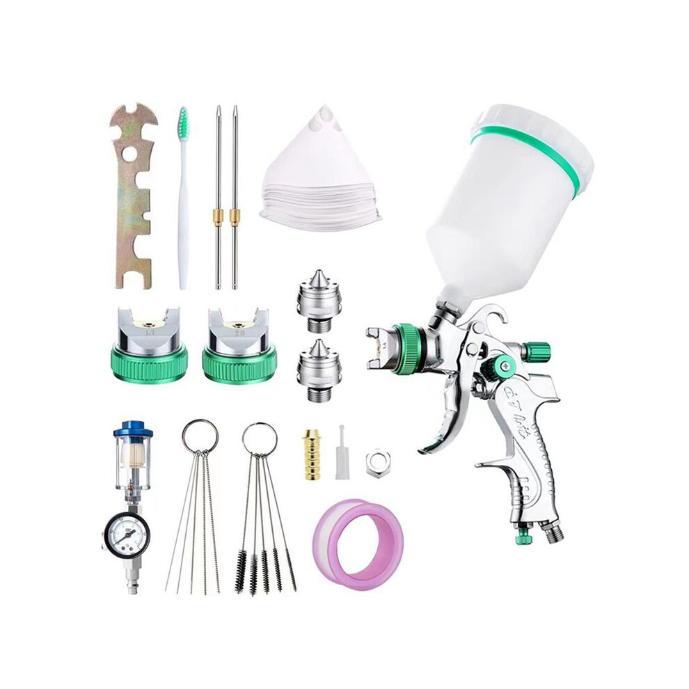 Hvlp Sprayer Nozzles Kit With 1.4/1.7/2.0Mm Nozzles, Car Paint Sprayer Nozzles,Wall Repair, Furniture Refinishing 6031515096442