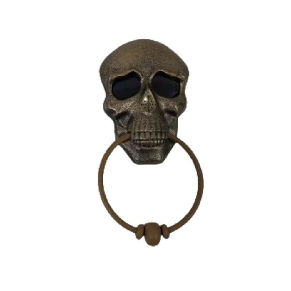 Halloween Door Bell Skull Haunted Doorbell With Sound Light- Eyeball Scary Halloween Party Props For Front Door A 4713908255484