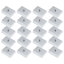 M6 T-Track Slider Dado Scorrevole Lega di Alluminio T Dado per Utensile per La Lavorazione del Legno Maschere Vite Slot Fastener 20PZ