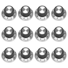 12 x Potentiometer Pot Metal Knob with 0-9 Turntable for 6mm Shaft Knob