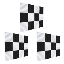 36 Pezzi di Bordo di Schiuma Acustica, Cunei Acustici di Isolamento Sonoro Pad di Isolamento Sonoro, per la Stanza di Gioco del Soffitto Dello Studio,