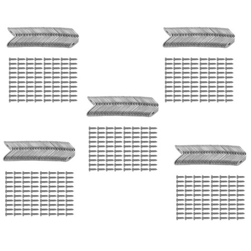 Coin de Support de 200 Pièces En L avec Vis 400 Pièces, Support D'Angle, Attache de Support D'Angle