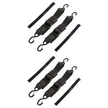4-Pack Boat Trailer Transom Tie-Down Straps,2in X 4Ft Adjustable Transom Straps with Quick Release Buckle