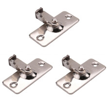 3X Bathroom Stainless Steel Ornaments Supplies Doors Locks Door Sliding Right Angle Lock Door Buckle