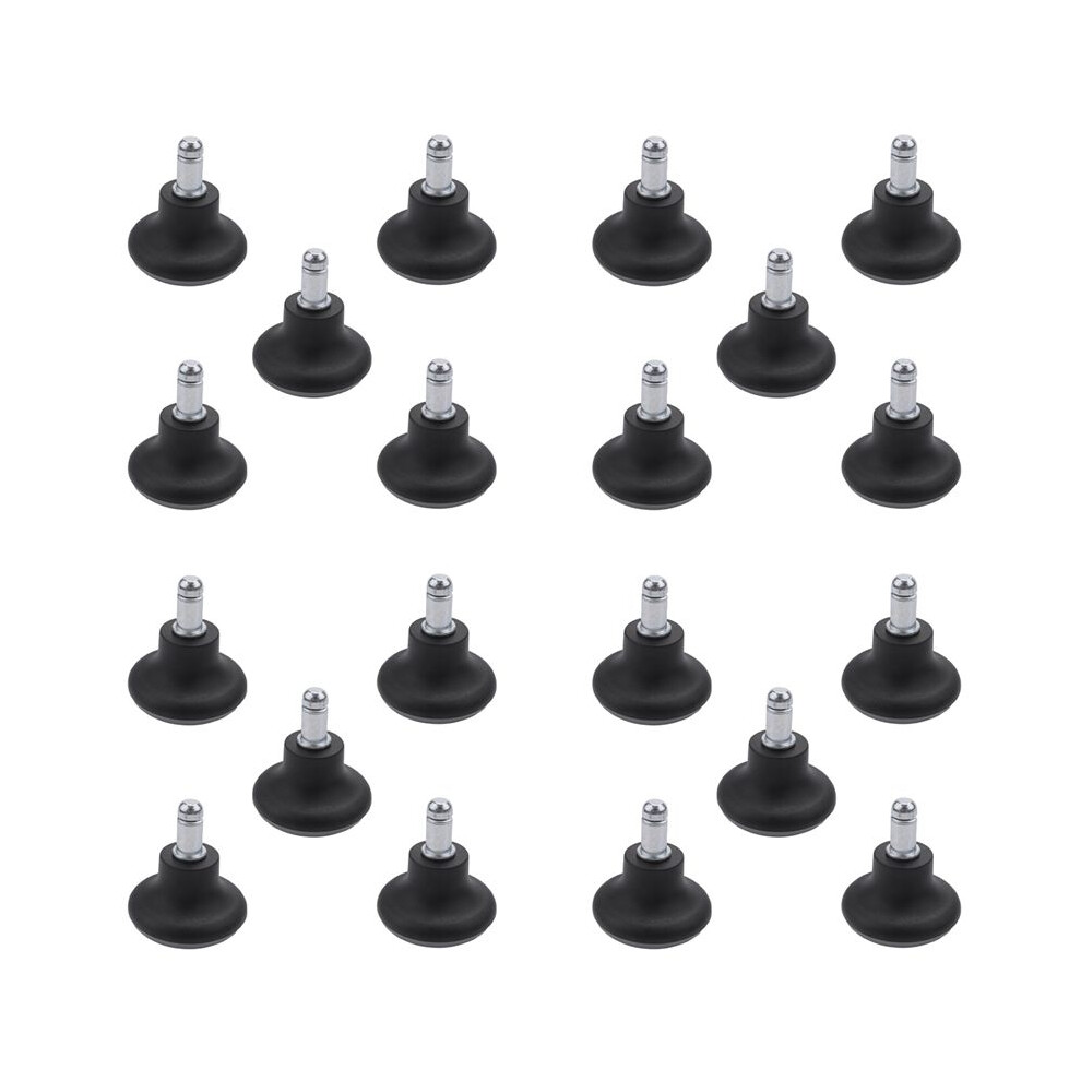 20Pcs Bell Glides Replacement Office Chair Wheels Stopper Office Chair Swivel Caster Wheels, 2 Inch Stool Bell Glides 4712872087510