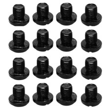 16 Pièces Séries M10X1.25 Bouchon de Trou de Miroir à Filetage Gauche/Droite pour MT-07 FZ07 MT09 FZ09 CRF250