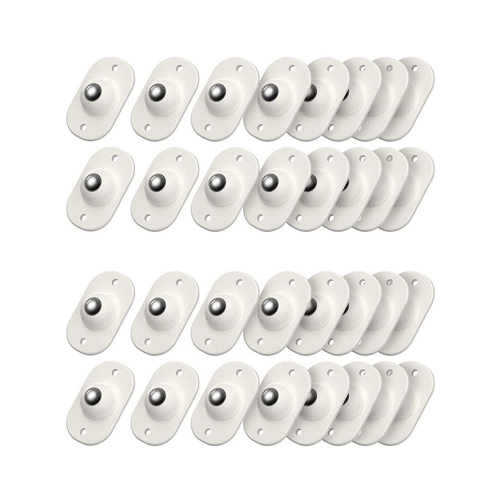 32Pcs Stainless Steel Swivel Caster Wheels With 360 Degree Rotation For Furniture, Storage Boxes, Cabinet, Trash 6031240029944