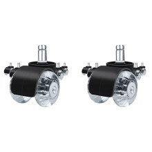 10Pcs Office Chair Caster Wheels,2 in Heavy Duty Double Casters, Twin Bearing Replacement Computer Desk Chair Wheel