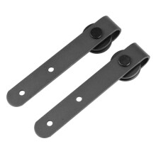4X Kit de Herrajes para Puertas Corredizas de Granero de Gabinete Súper Kit de Herrajes para Puertas Corredizas Kit de Herrajes Colgador de
