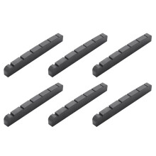 6X PT500000 XL Black Self-Lubricating Slotted Nut