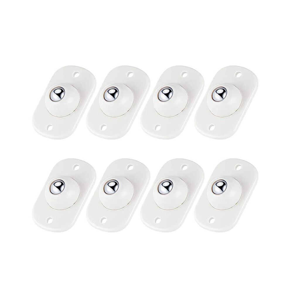 8Pcs Stainless Steel Swivel Caster Wheels With 360 Degree Rotation For Furniture, Storage Boxes, Cabinet, Trash 6033511147661