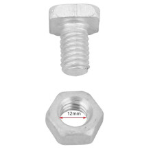 200 Stück M6X12mm Gewächshaus Muttern und Schrauben Vierkant Schrauben Muttern Gewächshaus Reparatur Satz Teile Ersatz Garten Bedarf