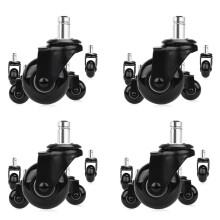 20Pcs Replacement Chair Caster Wheels 2 Inch, Heavy Duty Wheels with Plug-in Stem 7/16 x 7/8 Inch,Quiet & Smooth Rolling