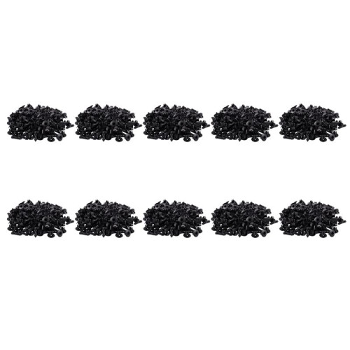 7mm Hole Plastic Rivets Fastener Auto Car  Bumper Push Clips 1000 Pcs