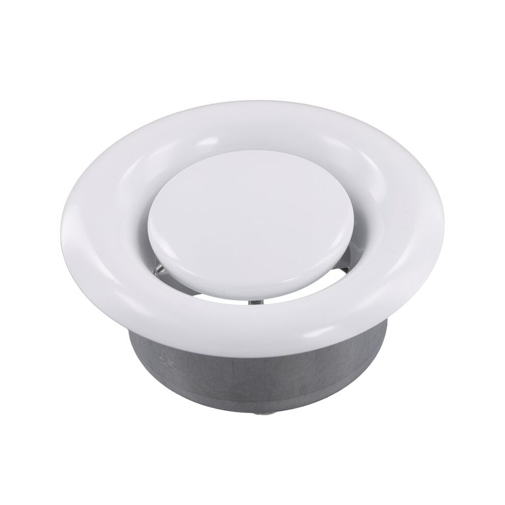 Round Air Vent Cover Outlet Adjustable Exhaust Vent Ducting Ventilation Ceiling Air Vent Cover 4Inch 4713913866095