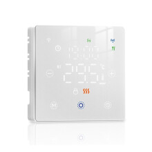 Tuya Zigbee Thermostat for Water/Electric Floor Heating Gas Boiler Remote Temperature APP Voice Controller White