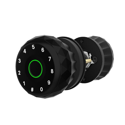 Tuya  Fingerprint Lock Knob Door Lock Support Key Password  APP Unlock Secure Convenient Access