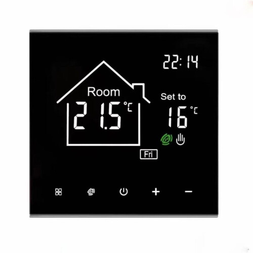 Tuya  Thermostat for Water Floor Heating, LCD Touch Screen,  Efficient, Remote Temperature Control