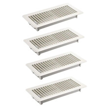Floor Register,4Pack Floor Vent Covers for Home Floor Walkable Floor Grates Adjustable Air Vent Covers 4x10 Floor Vent