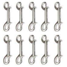 Gancho a PresióN con Perno de Doble Extremo, Paquete de 10 Broches MetáLicos con Gatillo de Doble Extremo de 3-1/2 Pulgadas para Buceo, Correa para