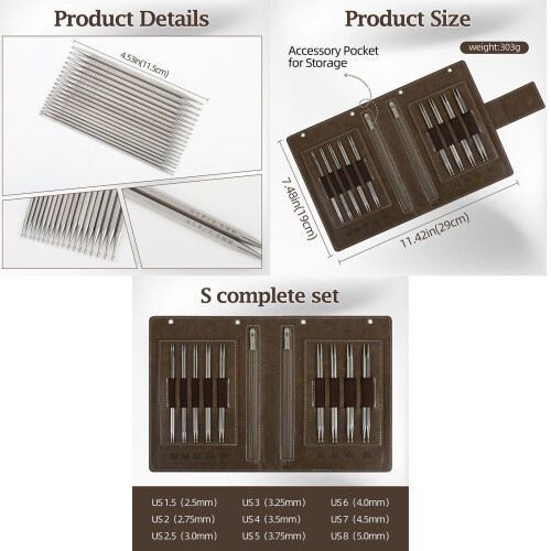 Stainless Steel Hexagonal Waterdrops Circular Knitting Needle 2