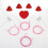Stainless Steel Detachable Hexagonal Droplet Round Needle Set 6