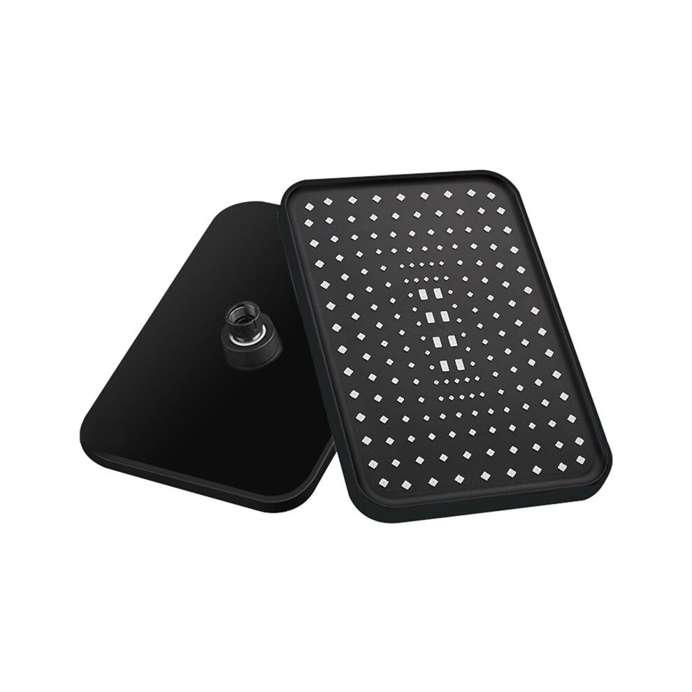 Torribaly 12 Inch High Pressure Top Spray Rain Shower Larger Flow Rainfall Shower Heads Rainfall Showerhead-Black