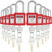 Lockout Tagout Locks Set,10 PCS Safety Lockout Padlocks,Lock Out Tag Out Safety Padlocks for Electrical Lockout Tag Out