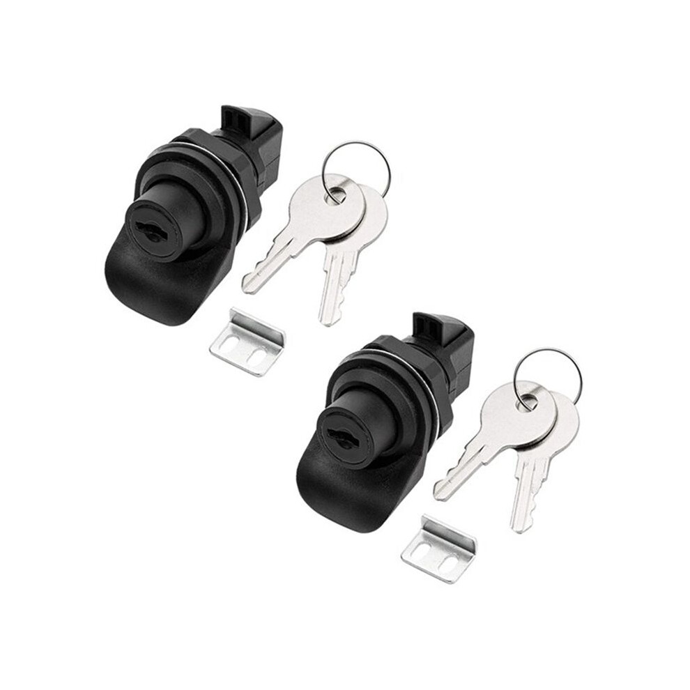 2Set Locking Push Button For Marine Boat Radio Box, Tool Box, Electronic Box, Motorcycle Glove Box Lock. 4713401195195