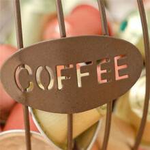 Porte-Capsules Expresso, Comptoir de Comptoir, Porte-Dosettes de Café, Organisateur de Fruits, Accessoires de Cuisine Blanc