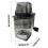 Household Manual Ice Crusher Transparent Multi-Purpose Hand Shaved Ice Machine, Shaved Ice Machine, Transparent 8