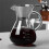 Glass Coffee Pot with Filter High Temperature Resistant Espresso Pots Graduated Scale Coffee Server 400ml 6