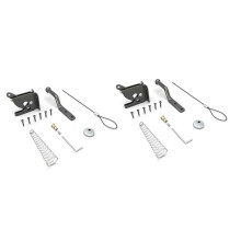 2PCS Door with Spring Puller, Fence Door Lock, Fence Lock Small Lock with Rope, Suitable for Fence Gates