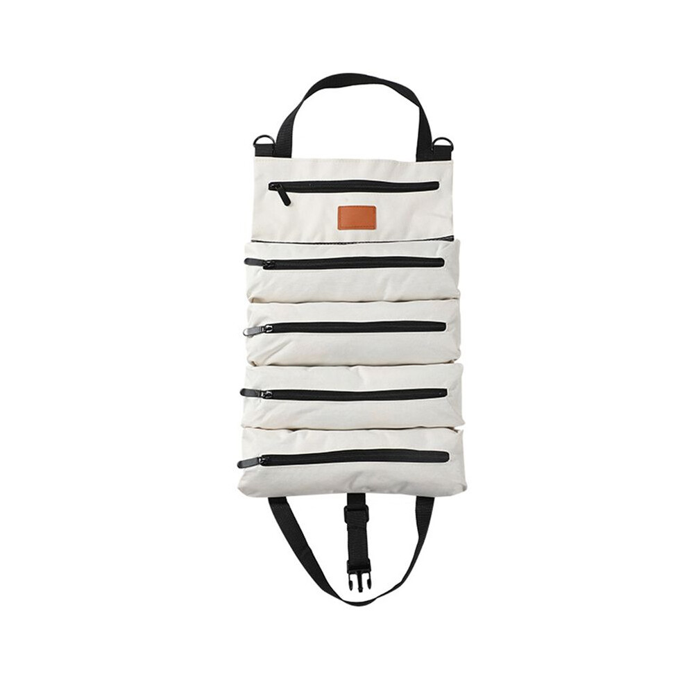 Hardware Tool Bag Multifunctional Foldable Tool Bag Carpentry Electrician Auto Repair Vehicle Tool Storage Bag White 4714067263143