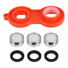 Faucet Aerator Bathroom Sink Aerator, Kitchen Faucet Aerator Replacement Parts with Brass Shell Faucet Aerator Wrench