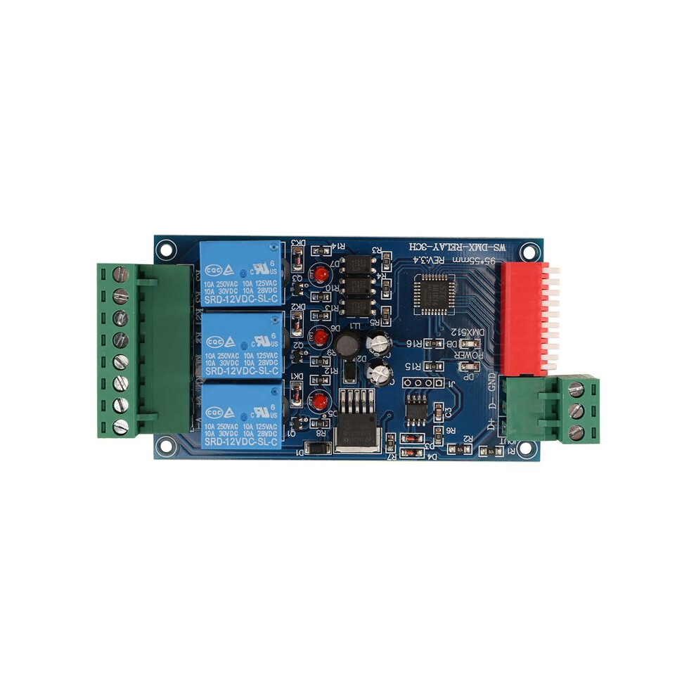 3 Channel 5A Dmx512 Controlled Relay Kit Diy Converter Dmx Dimmer Relay 6033613517164
