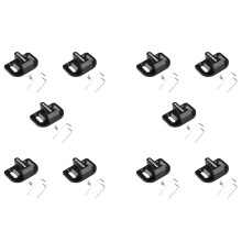 10X Tapón Limitador de Protección de la Puerta Trasera de Modificación de Coche para Resolver Ruidos Anormales Hebilla de Bloqueo de la Puerta para